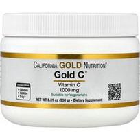 California Gold Nutrition, „Gold C®“ milteliai, USP klasės vitaminas C, 1000 mg, 8,81 uncijos (250 g)