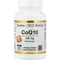 California Gold Nutrition, CoQ10, 100 mg, 120 vegetariškų minkštųjų kapsulių