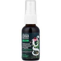 Gaia Herbs, Gerklės purškalas, ežiuolės ir propolio ekstraktas, 30 ml