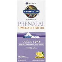 Minami Nutrition, Superkritinis prenatalinis omega-3 žuvų taukų, citrinų skonio, 60 minkštųjų kapsulių