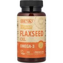 Deva, Veganiškas linų sėmenų aliejus, 90 veganiškų kapsulių (500 mg vienoje kapsulėje)