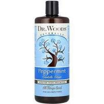 Dr. Woods, Kastilijos muilas su sąžiningos prekybos taukmedžio sviestu ir pipirmėtėmis, 946 ml