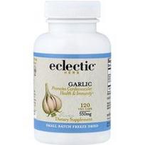Eclectic Herb, Česnakas, skatina širdies ir kraujagyslių sistemos sveikatą bei imunitetą, 550 mg, 120 daržovių kapsulių
