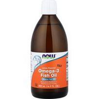 NOW Foods, Omega-3 žuvų taukai, citrinų skonio, 500 ml (16,9 skysčio uncijos)