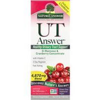 Nature's Answer, UT Answer®, D-manozės ir spanguolių koncentratas, 120 ml (4 skysčio uncijos)