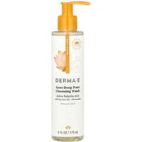DERMA E, Giluminio porų valymo prausiklis nuo spuogų, 175 ml