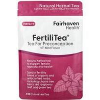 Fairhaven Health, „FertiliTea®“, arbata nuo pastojimo, mėtų skonio, 85 g
