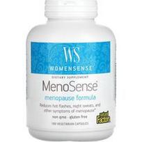 Natural Factors, „WomenSense“, „MenoSense“, menopauzės formulė, 180 vegetariškų kapsulių