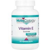 Nutricology, Vitaminas E, 330 mg, 100 vegetariškų kapsulių
