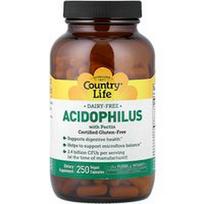 Country Life, Acidophilus su pektinu, 250 veganiškų kapsulių