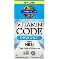 Garden of Life, „Vitamin Code®“, „RAW One™“, kartą per dieną vartojami multivitaminai vyrams, 75 vegetariškos kapsulės