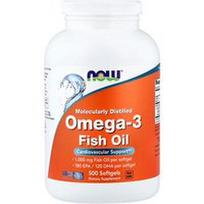 NOW Foods, Omega-3 žuvų taukai, 1000 mg, 500 minkštųjų kapsulių