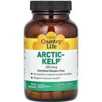 Country Life, Arctic-Kelp, 225 mcg, 300 tablečių
