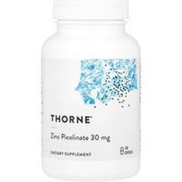 Thorne, Cinko pikolinatas, 30 mg, 180 kapsulių