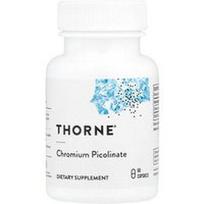 Thorne, Chromo pikolinatas, 60 kapsulių (500 mcg vienoje kapsulėje)