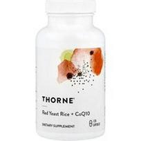 Thorne, Raudonųjų mielių ryžiai + kofermentas Q10, 120 kapsulių