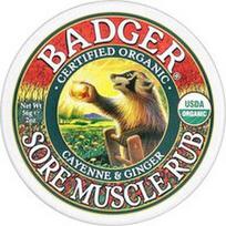 Badger, Organinis raumenų skausmo tepalas su kajeno pipirais ir imbieru, 56 g