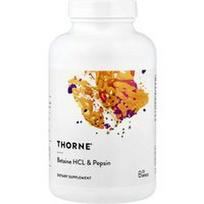 Thorne, Betaino hidrochloridas ir pepsinas, 225 kapsulės