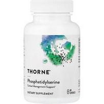 Thorne, Fosfatidilserinas, 60 kapsulių (100 mg vienoje kapsulėje)