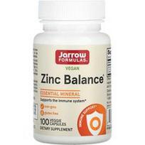 Jarrow Formulas, Zinc Balance, cinkas, veganiškas, 100 augalinių kapsulių