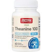 Jarrow Formulas, Veganiškas teaninas 100, 100 mg, 60 vegetariškų kapsulių