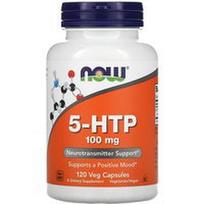 NOW Foods, 5-HTP, 100 mg, 120 daržovių kapsulių