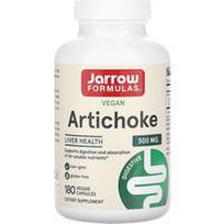Jarrow Formulas, Artišokas, 500 mg, 180 vegetariškų kapsulių