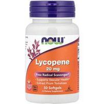 NOW Foods, Likopenas, 20 mg, 50 minkštųjų kapsulių