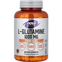 NOW Foods, Sportas, L-glutaminas, dvigubo stiprumo, 1000 mg, 120 vegetariškų kapsulių