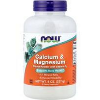 NOW Foods, Kalcis ir magnis su vitaminu D3, 227 g
