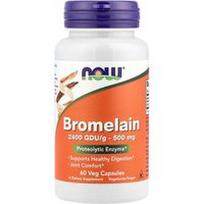 NOW Foods, Bromelainas, 500 mg, 60 vegetariškų kapsulių