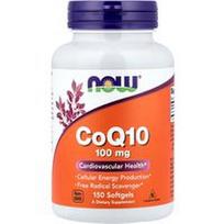 NOW Foods, CoQ10, 100 mg, 150 minkštųjų kapsulių
