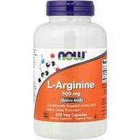 NOW Foods, L-argininas, 500 mg, 250 vegetariškų kapsulių