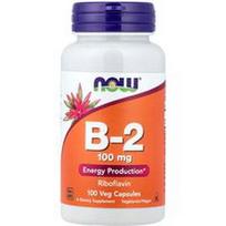 NOW Foods, B-2, 100 mg, 100 daržovių kapsulių