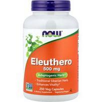 NOW Foods, Eleutero, 500 mg, 250 vegetariškų kapsulių