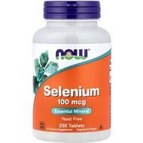 NOW Foods, Selenas, 100 mcg, 250 tablečių