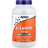 NOW Foods, L-lizinas, 500 mg, 250 vegetariškų kapsulių