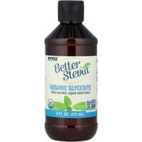 NOW Foods, „Better Stevia®“, nulinio kaloringumo skystas saldiklis, organinis gliceritas, 237 ml