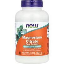 NOW Foods, Magnio citrato gryni milteliai, 8 uncijos (227 g)