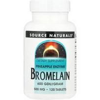Source Naturals, Bromelainas 600 GDU/g, 120 tablečių