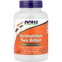 NOW Foods, Acidophilus Two Billion, 250 vegetariškų kapsulių (20 mg vienoje kapsulėje)
