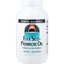 Source Naturals, Linų sėmenų ir raktažolių aliejus, 180 minkštųjų kapsulių