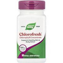 Nature's Way, „Chlorofresh®“, chlorofilo koncentratas, 90 minkštųjų kapsulių (50 mg vienoje minkštojoje kapsulėje)