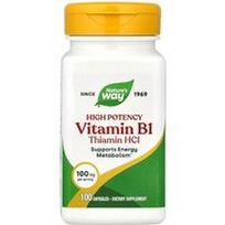 Nature's Way, Vitaminas B1, 100 mg, 100 kapsulių