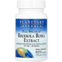 Planetary Herbals, „Full Spectrum™“ rožinės rodiolės ekstraktas, 60 tablečių (327 mg vienoje tabletėje)