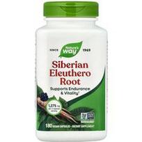 Nature's Way, Sibirinio eleutero šaknis, 180 veganiškų kapsulių (425 mg vienoje kapsulėje)