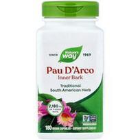 Nature's Way, Pau D'Arco vidinė žievė, 180 veganiškų kapsulių (545 mg vienoje kapsulėje)