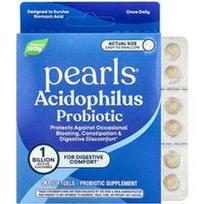 Nature's Way, Pearls®, Acidophilus probiotikas, 1 milijardas KFV, 90 minkštųjų kapsulių