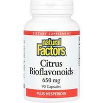 Natural Factors, Citrusinių vaisių bioflavonoidai ir hesperidinas, 650 mg, 90 kapsulių