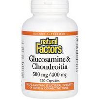 Natural Factors, Gliukozaminas ir chondroitinas, 120 kapsulių